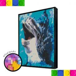 Happy Dolphin 52 x 78cm