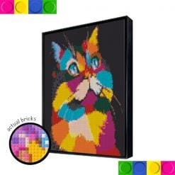 Colourful Cat 78 x 78cm
